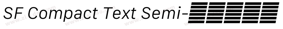 SF Compact Text Semi字体转换